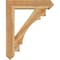 Ekena Millwork Merced Arts and Crafts Rough Sawn Bracket w/ Offset Brace, Western Red Cedar, 8"W x 34"D x 42"H BKT0806X34X42MRC03RWR - alternate 3